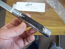 A.G.A. Campolin 8" Lever Maniago, Italy GO-55020-C Gen. Stag/Antler UNUSED W/Box