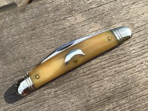 Great Eastern Cutlery 620220 Northfield Easy Pocket Congress Ripe Banana Camel Bone