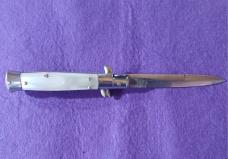 7"DOLPHIN DM. ITALIAN STILETTO POLISHED "PLICKLOCK" IMITATION PEARL