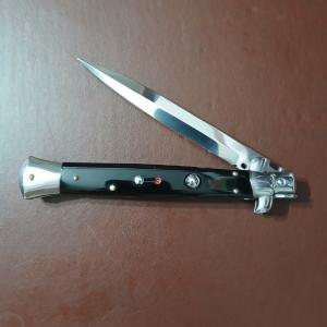 11" FRANK BELTRAME STILETTO WITH BLACK IMATATION HANDLES AND A 4MM BAYONET BLADE