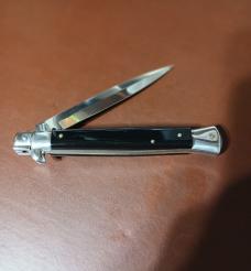 11" FRANK BELTRAME STILETTO WITH BLACK IMATATION HANDLES AND A 4MM BAYONET BLADE