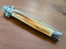 FRANK BELTRAME 28CM-11" BAYONET BLADE STILETTO BRAZILIAN HONEY HORN...NEW AND ROWDY! 
