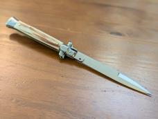 FRANK BELTRAME 28CM-11" BAYONET BLADE STILETTO BRAZILIAN HONEY HORN...NEW AND ROWDY! 