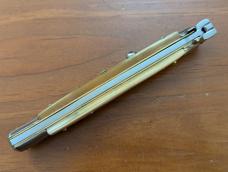 FRANK BELTRAME 28CM-11" BAYONET BLADE STILETTO BRAZILIAN HONEY HORN...NEW AND ROWDY! 