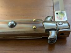 FRANK BELTRAME 28CM-11" DAGGER BLADE STILETTO BRAZILIAN HONEY HORN...NEW AND ROWDY! 