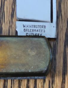Antique W.H. Webster's Celebrated Cutlery Hobo Set with Leather Case