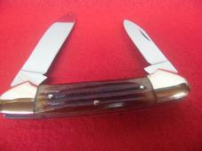 PARKER GROUP OF BONE & STAG UNUSED KNIVES ONE JAPAN AND ONE CHATTANOOGA 4 TOTAL