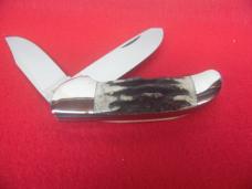 PARKER GROUP OF BONE & STAG UNUSED KNIVES ONE JAPAN AND ONE CHATTANOOGA 4 TOTAL