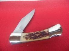PARKER GROUP OF BONE & STAG UNUSED KNIVES ONE JAPAN AND ONE CHATTANOOGA 4 TOTAL