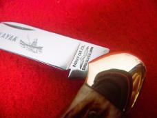 PARKER GROUP OF BONE & STAG UNUSED KNIVES ONE JAPAN AND ONE CHATTANOOGA 4 TOTAL