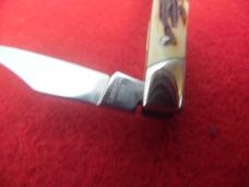 PARKER GROUP OF BONE & STAG UNUSED KNIVES ONE JAPAN AND ONE CHATTANOOGA 4 TOTAL