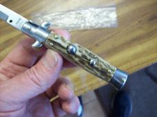 Italian 7 Inch Picklock Dolphin Maniago, Italy Gen. Stag/Antler UNUSED Beauty!