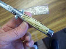 Italian 7 Inch Picklock Dolphin Maniago, Italy Gen. Stag/Antler UNUSED Beauty!