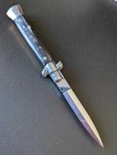 FRANK BELTRAME 23CM 9" BAYONET STILETTO IN DARK BRAZILIAN HORN...NEW 
