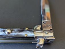 FRANK BELTRAME 23CM 9" BAYONET STILETTO IN DARK BRAZILIAN HORN...NEW 