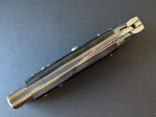 FRANK BELTRAME 23CM 9" BAYONET STILETTO IN DARK BRAZILIAN HORN...NEW 
