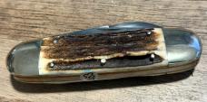 1995 BULLDOG BRAND STAG ELEPHANT TOE WOLVERINE KNIFE COLLECTORS CLUB NO BOX