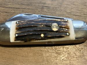 1995 BULLDOG BRAND STAG ELEPHANT TOE WOLVERINE KNIFE COLLECTORS CLUB NO BOX