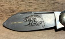 1995 BULLDOG BRAND STAG ELEPHANT TOE WOLVERINE KNIFE COLLECTORS CLUB NO BOX