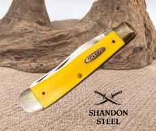 Case XX USA Knife 3254 Yellow Trapper 2 Blade Folding Pocket Knife 1995 (36)