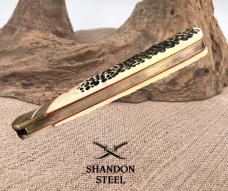 ROUGH RIDER Buckshot Cotton Sampler Wide Belly Blade #RR 1728 Pocket Knife (110)