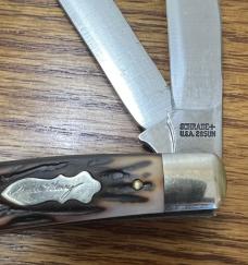  VINTAGE 1974 - 2002 SCHRADE+ USA 285UH UNCLE HENRY "PRO TRAPPER" 2 BLADE POCKET KNIFE 