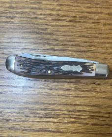  VINTAGE 1974 - 2002 SCHRADE+ USA 285UH UNCLE HENRY "PRO TRAPPER" 2 BLADE POCKET KNIFE 