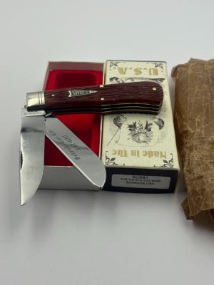 Schrade Cutlery Co SUSA1 Custom Red Pick Bone #023 / 400 Ltd. Ed Made In USA New In Box