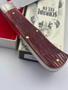 Schrade Cutlery Co SUSA1 Custom Red Pick Bone #023 / 400 Ltd. Ed Made In USA New In Box
