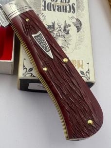 Schrade Cutlery Co SUSA1 Custom Red Pick Bone #023 / 400 Ltd. Ed Made In USA New In Box