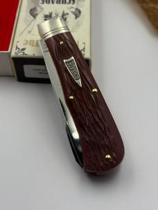 Schrade Cutlery Co SUSA1 Custom Red Pick Bone #023 / 400 Ltd. Ed Made In USA New In Box