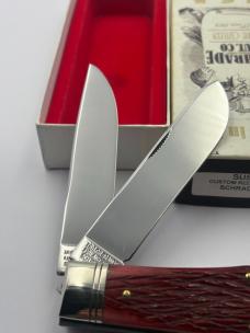 Schrade Cutlery Co SUSA1 Custom Red Pick Bone #023 / 400 Ltd. Ed Made In USA New In Box