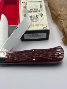 Schrade Cutlery Co SUSA1 Custom Red Pick Bone #023 / 400 Ltd. Ed Made In USA New In Box