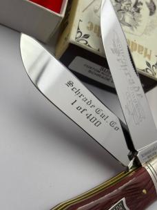 Schrade Cutlery Co SUSA1 Custom Red Pick Bone #023 / 400 Ltd. Ed Made In USA New In Box