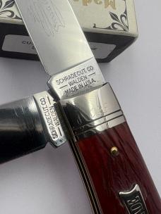 Schrade Cutlery Co SUSA1 Custom Red Pick Bone #023 / 400 Ltd. Ed Made In USA New In Box