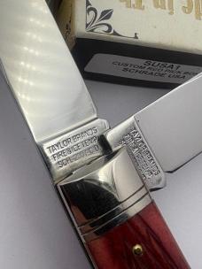 Schrade Cutlery Co SUSA1 Custom Red Pick Bone #023 / 400 Ltd. Ed Made In USA New In Box