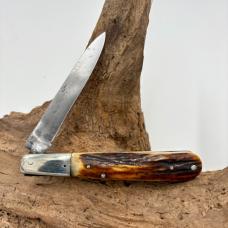 Stag Large Barlow Single Blade Traditional Vintage Folding Pocket Knife (3)