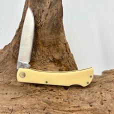 Roper Knives Tool Mini Sod Buster White Delrin Folding Knife- RP0032WB (210)