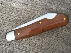 Great Eastern Cutlery 562123EO Easy Open Dog Leg Jack Smooth Natural Linen Micarta 
