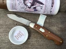 Great Eastern Cutlery 562123EO Easy Open Dog Leg Jack Smooth Natural Linen Micarta 