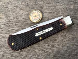 Great Eastern Cutlery Northfield 235120L UN-X-LD Bullet Red Tail Jig Bone Liner Lock