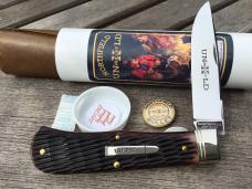 Great Eastern Cutlery Northfield 235120L UN-X-LD Bullet Red Tail Jig Bone Liner Lock
