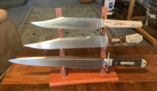 Three Paul Chen reproduction, Bowie knives