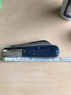 Great Eastern Cutlery Denim Blue Micarta BoomTown Barlow 