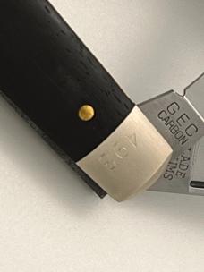 GEC 391222 BLADE FORUMS GABOON EBONY BUNNY KNIFE