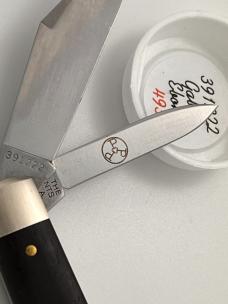 GEC 391222 BLADE FORUMS GABOON EBONY BUNNY KNIFE