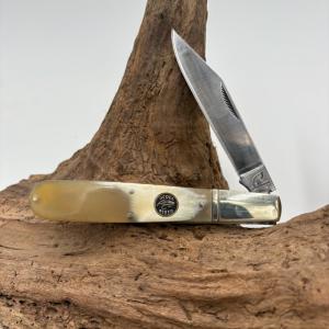 OCOEE RIVER LARGE GRAND DADDY BARLOW FOLDING POCKET KNIFE OX HORN HANDLES 19