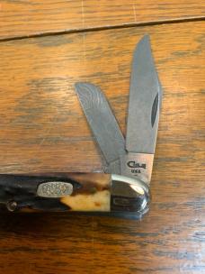 Case XX R5347D Red Stag Damascus Stockman