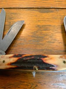 Case XX R5347D Red Stag Damascus Stockman