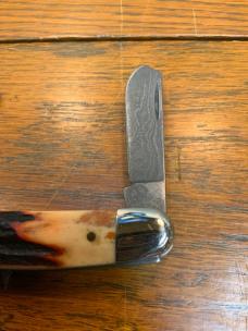 Case XX R5347D Red Stag Damascus Stockman